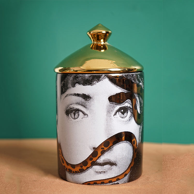 Ευρωπαϊκού στυλ πορσελάνινο βάζο αποθήκευσης για μπατονέτες, διακοσμητικό για το σπίτι, συσκευασία από χαρτόνι, χωρίς άδεια IP