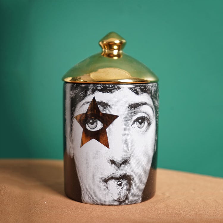 Ευρωπαϊκού στυλ πορσελάνινο βάζο αποθήκευσης για μπατονέτες, διακοσμητικό για το σπίτι, συσκευασία από χαρτόνι, χωρίς άδεια IP