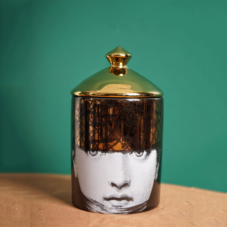 Ευρωπαϊκού στυλ πορσελάνινο βάζο αποθήκευσης για μπατονέτες, διακοσμητικό για το σπίτι, συσκευασία από χαρτόνι, χωρίς άδεια IP