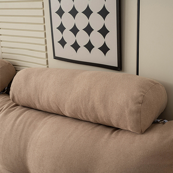 Триъгълна възглавница за облегалка на диван с вътрешно ядро, лумбална опора, за всички сезони, сваляем калъф от плюш, пълнеж: полиестерни влакна