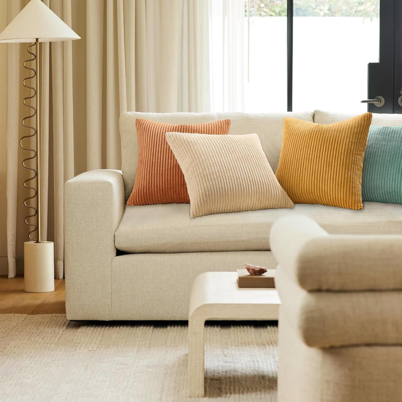 Калъф за възглавница, двустранен дизайн; модерен минималистичен стил; за всекидневна — Марка: Други