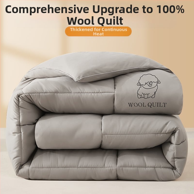 Yalu vilnainė antklodė su vilnos įdaru, poliesterio twill audinys, tinka pavasariui ir rudeniui, svoris iki 0,5 kg