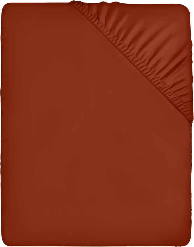 Paklodė su gumute iš poliesterio-pamudo mišinio, dažyta siūlais, audinys šlifuotas ir paprastas, šiuolaikiško minimalistinio stiliaus, svoris mažiau nei 300 g