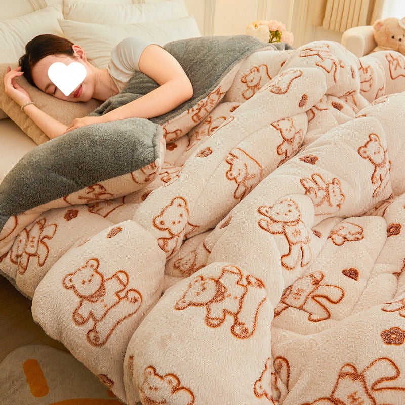 Medvilninė pledė su medvilnės užpildymu, Twill audinys, 5 kg+, žiemai