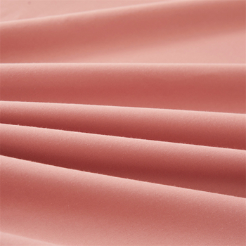 Frančes stila gultas svārku komplekts ar gultas pārklāju, mazgāts kokvilnas materiāls, izšuvums, vienkrāsains, trīs daļu komplekts, viegls grezums