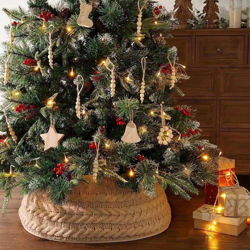 Nerta Kalėdų eglutės sijonas su reguliuojamu klipu — Medžiaga: Audinys; Pakuotė: PP maišelis; Prekės ženklas: Xingwang Craft Factory