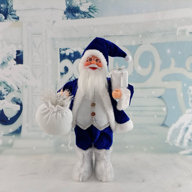 Stojeći Djed Božićnjak ukras, plastična figurica, brend Beautiful Livable Christmas