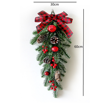 Plastikinė Kalėdų dekoratyvinė kamuolys su kaspinu laiptinėms ir vitrinoms, Kelly products, pakuotė Opp bag