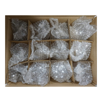 Γυάλινο κολιέ καρδιά - γεμιζόμενο, φυσητό γυαλί, διακόσμηση για χριστουγεννιάτικο δέντρο, διαφανές, Meilida