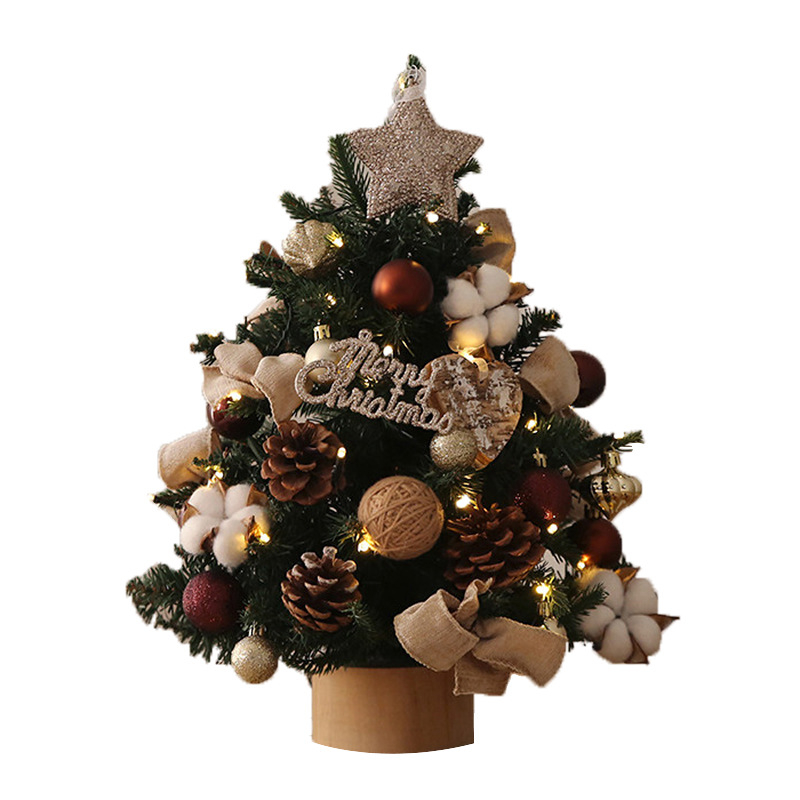 Stalo Kalėdinė eglutė PET su LED šviesomis dekoracijai