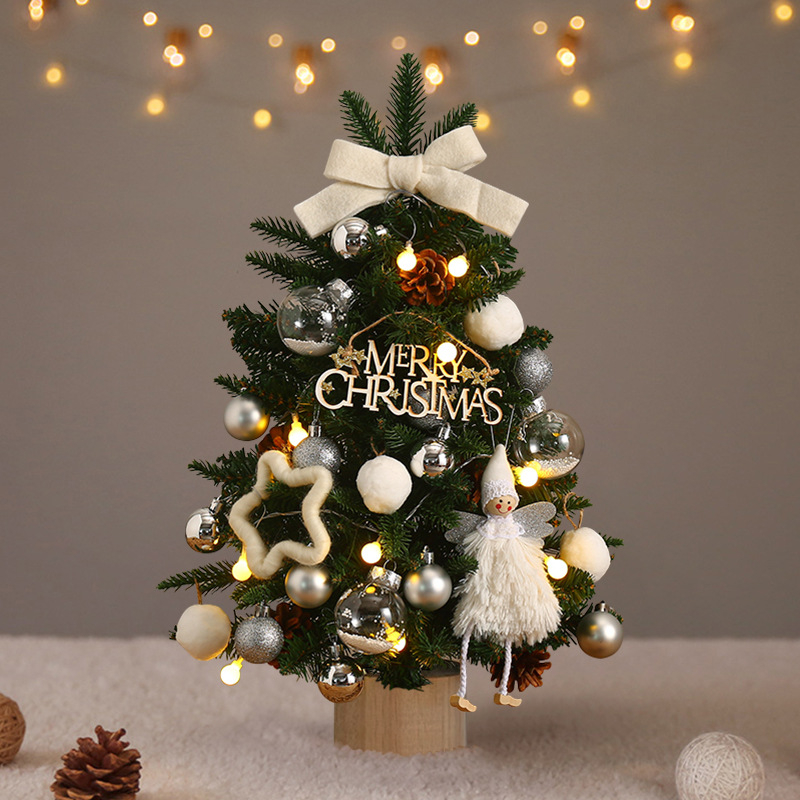 Stalo Kalėdinė eglutė PET su LED šviesomis dekoracijai