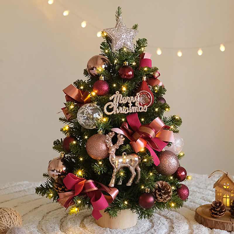 Stalo Kalėdinė eglutė PET su LED šviesomis dekoracijai