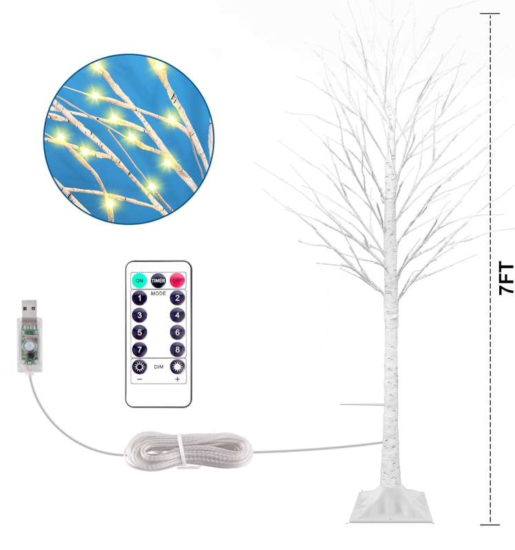 Λάμπα δέντρου από χαλκό σύρμα για Χριστούγεννα, διακοσμητικό LED, 100 LED, 3500 lm, 3000K