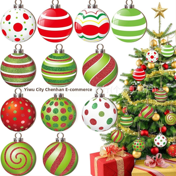 Дървен комплект коледни украси – висулки за украса на коледното дърво, за дом и офис, подарък за рожден ден или нов дом