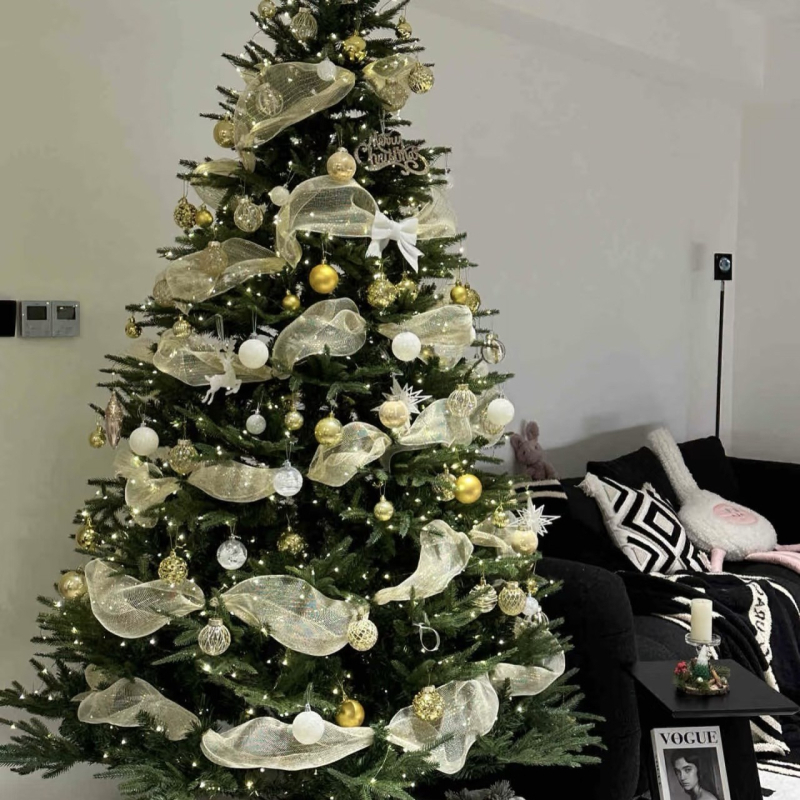 Božićni ukras za bor s magičnom mrežicom i plastičnom trakom • Marka Long Mu • Stil: Moderni minimalistički • Materijal: Drugo • IP odobrenje: Nijedno • Pogodno za: Božić