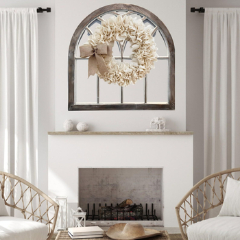 Roulanruoting durų puošnus vainikas, Medžiaga: plastikas + audinys, Modernus minimalistinis stilius, Dalinė rankų darbo gamyba, Skirtas Airijos festivaliui ir Kalėdoms