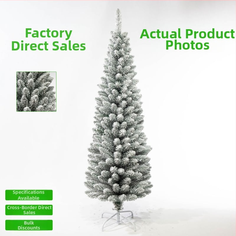 Kalėdų eglutė su flokavimu – Huan Deer prekės ženklas, vidaus naudojimui, be IP licencijos