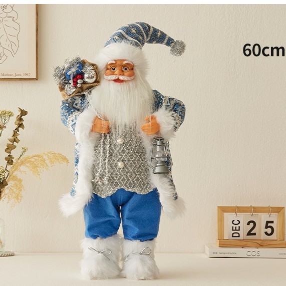 Stojeća figura Djeda Mraza za božićnu dekoraciju, (materijal: plastika i tkanina; marka: Xinte'an; stil: Drugo)