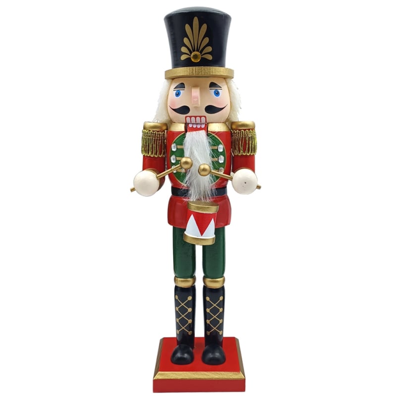 Drveni Nutcracker 30 cm – kraljevski vojnik, božićni ukras