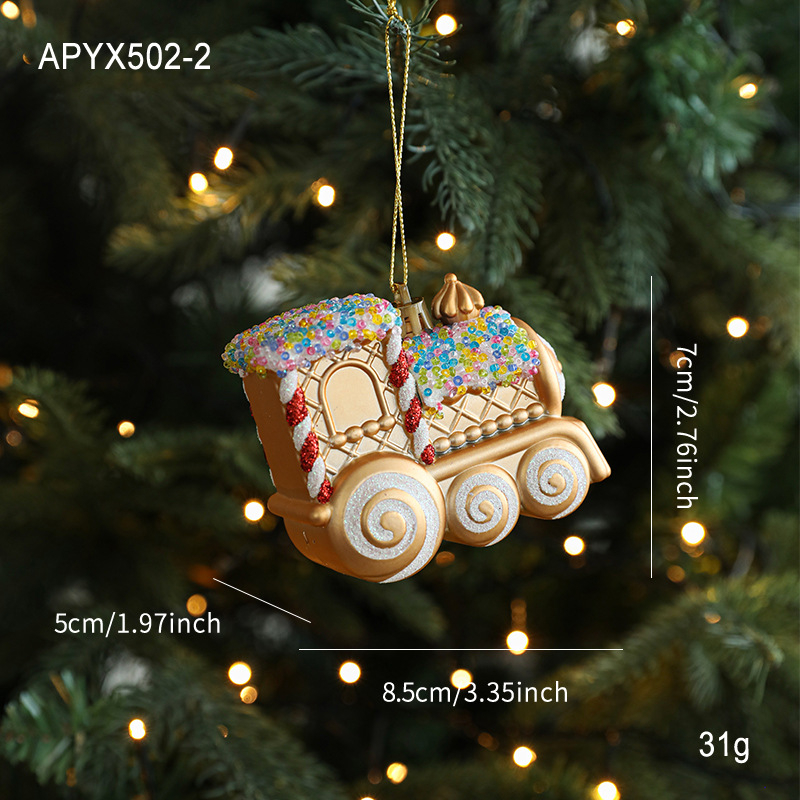 Пластмасова висулка с карикатурен дизайн, матово покритие, коледна украса, код на изделието Apyx456.