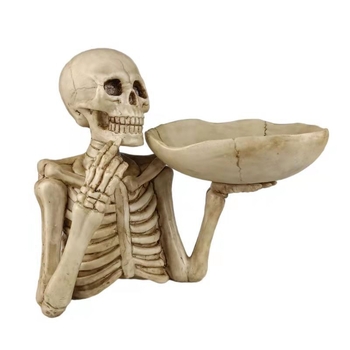 Органайзер за ключове с череп, изработен от синтетична смола; марка Oke; код на продукта Al899869709591; изделия от смола