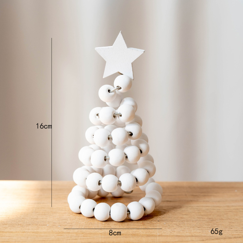 Koka svētku galda rotājums — Huiyin zīmols, mūsdienīgs minimalistiskais stils, Ziemassvētku dekors