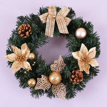 Kalėdinis vainikas ant durų, plastmasos medžiaga, rankų darbo, paruoštas dovanai, šventinė dekoracija