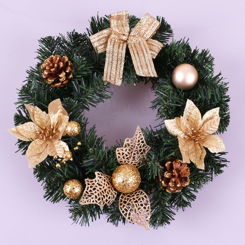 Kalėdinis vainikas ant durų, plastmasos medžiaga, rankų darbo, paruoštas dovanai, šventinė dekoracija