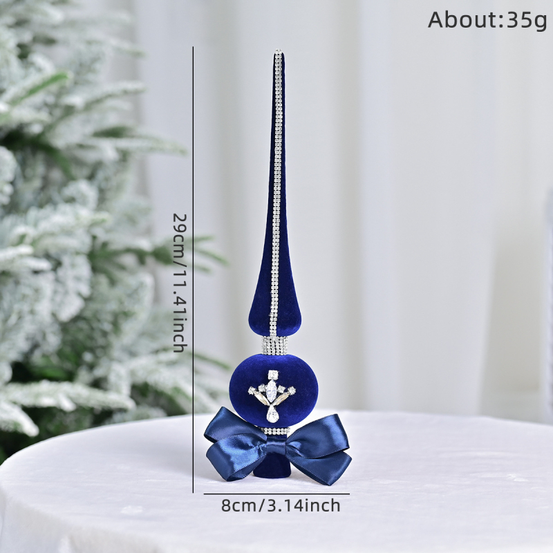 Ornament pentru brad cu stea în vârf – plastic, brand Comfortable pattern, potrivit pentru Crăciun (Material: Plastic; Brand: Comfortable pattern; Potrivit pentru: Crăciun)