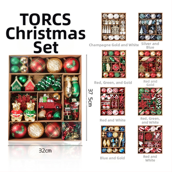 Коледни елхови украси – пластмаса, декорации за Коледа, стил: карикатурен, модерен и минималистичен, лек лукс