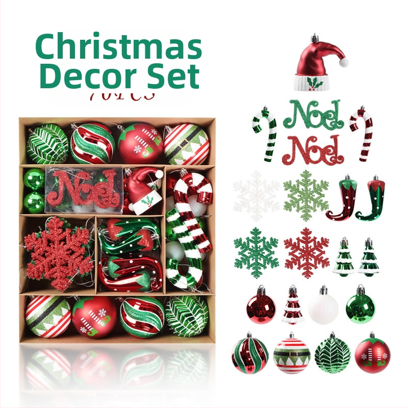 Коледни елхови украси – пластмаса, декорации за Коледа, стил: карикатурен, модерен и минималистичен, лек лукс