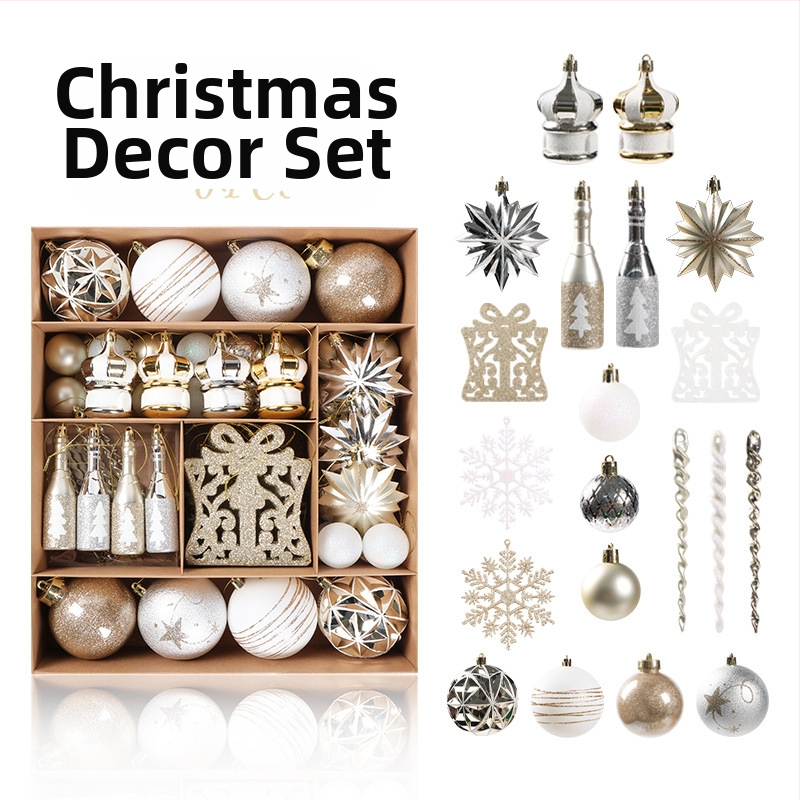 Коледни елхови украси – пластмаса, декорации за Коледа, стил: карикатурен, модерен и минималистичен, лек лукс