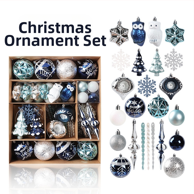 Коледни елхови украси – пластмаса, декорации за Коледа, стил: карикатурен, модерен и минималистичен, лек лукс