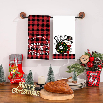 Rankšluostis rankoms su Kalėdų raštu virtuvės dekorui - poliesteris, 150D siūlai, spauda, svoris 140–170 g, prekinis ženklas oulu