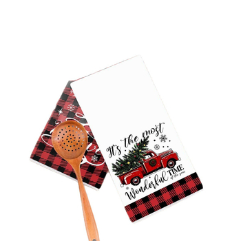 Rankšluostis rankoms su Kalėdų raštu virtuvės dekorui - poliesteris, 150D siūlai, spauda, svoris 140–170 g, prekinis ženklas oulu