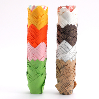 LIFETALK Tulip Formos kepimo popieriaus keksiukų taurės, riebalams atsparūs, aukštos temperatūros atsparūs, 40 g/m², 200 vnt
