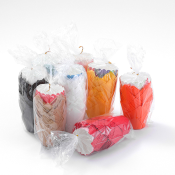 LIFETALK Tulip Formos kepimo popieriaus keksiukų taurės, riebalams atsparūs, aukštos temperatūros atsparūs, 40 g/m², 200 vnt