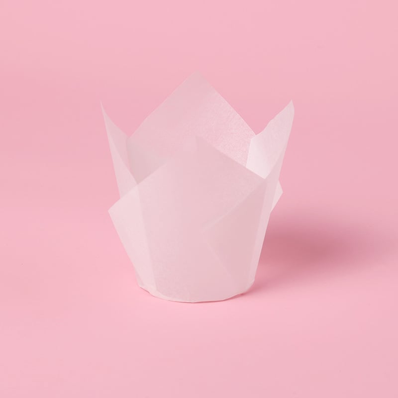 LIFETALK Tulip Formos kepimo popieriaus keksiukų taurės, riebalams atsparūs, aukštos temperatūros atsparūs, 40 g/m², 200 vnt