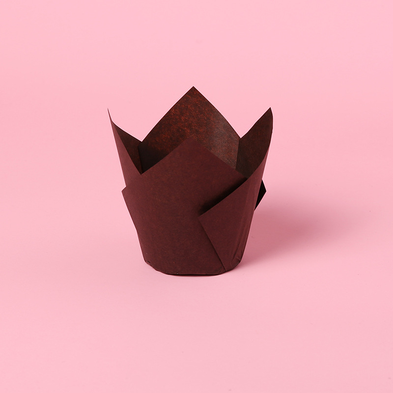 LIFETALK Tulip Formos kepimo popieriaus keksiukų taurės, riebalams atsparūs, aukštos temperatūros atsparūs, 40 g/m², 200 vnt