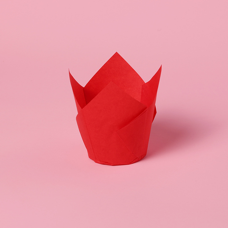 LIFETALK Tulip Formos kepimo popieriaus keksiukų taurės, riebalams atsparūs, aukštos temperatūros atsparūs, 40 g/m², 200 vnt