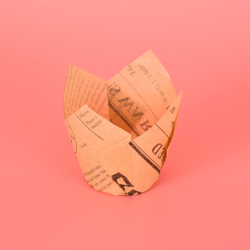 LIFETALK Tulip Formos kepimo popieriaus keksiukų taurės, riebalams atsparūs, aukštos temperatūros atsparūs, 40 g/m², 200 vnt