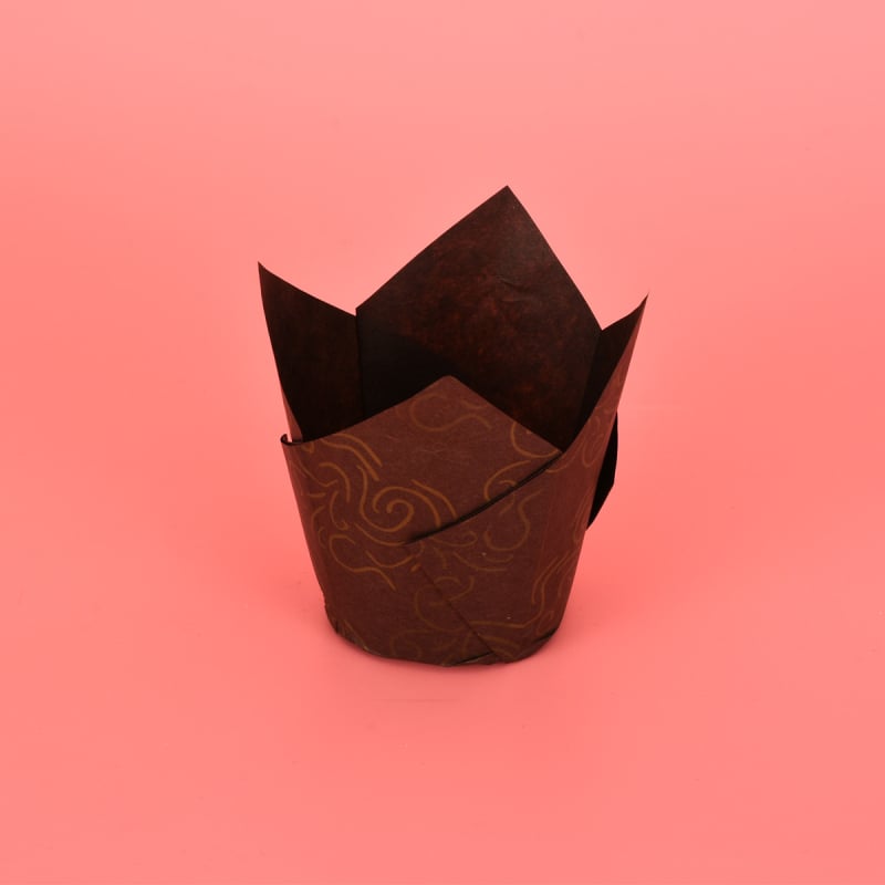 LIFETALK Tulip Formos kepimo popieriaus keksiukų taurės, riebalams atsparūs, aukštos temperatūros atsparūs, 40 g/m², 200 vnt