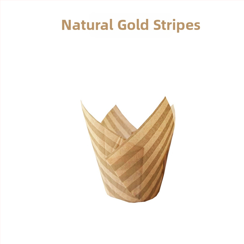 LIFETALK Tulip Formos kepimo popieriaus keksiukų taurės, riebalams atsparūs, aukštos temperatūros atsparūs, 40 g/m², 200 vnt