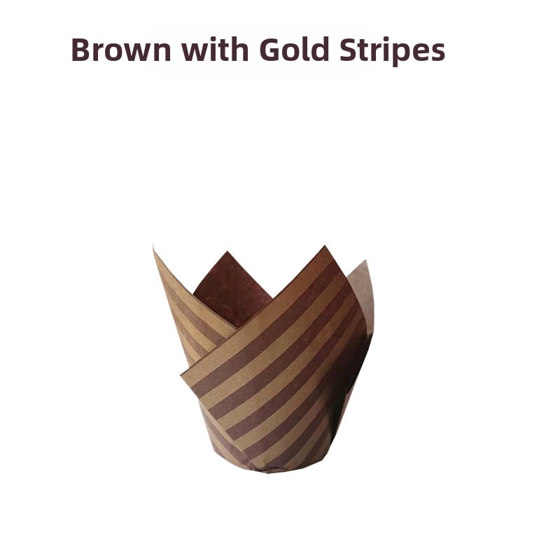 LIFETALK Tulip Formos kepimo popieriaus keksiukų taurės, riebalams atsparūs, aukštos temperatūros atsparūs, 40 g/m², 200 vnt