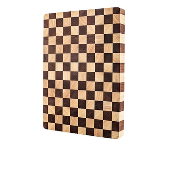 Ξύλινη σανίδα κοπής με καρό μοτίβο, μοντέρνο μινιμαλιστικό στυλ για οικιακή χρήση στην κουζίνα