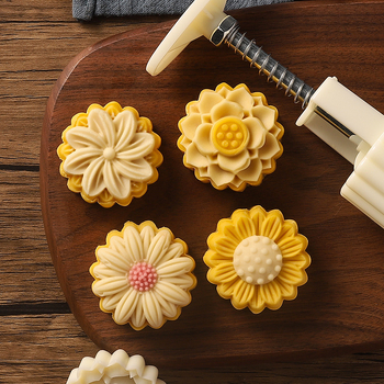 Μορφή για Mooncake, χειροπατητή, οικιακή χρήση, Γιορτή Μεσοφθινώνας, ζύμη ice skin, κινέζικος στυλ.