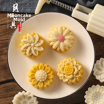 Μορφή για Mooncake, χειροπατητή, οικιακή χρήση, Γιορτή Μεσοφθινώνας, ζύμη ice skin, κινέζικος στυλ.