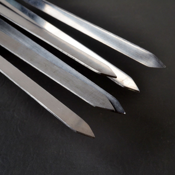 Beetle nerūdijančio plieno kepsninės iešmai, netaisyklingos formos, 50 vnt.