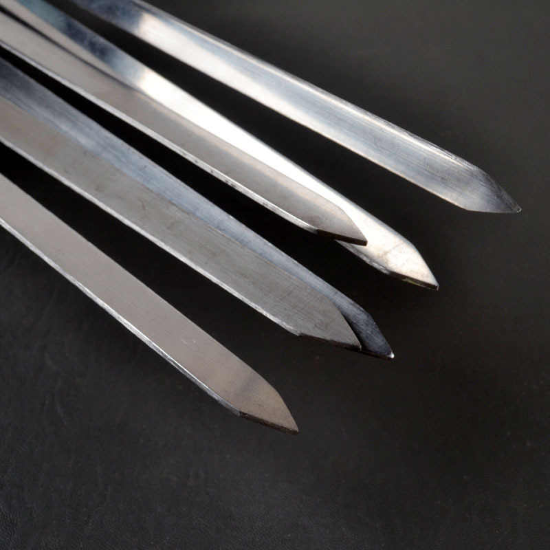 Beetle nerūdijančio plieno kepsninės iešmai, netaisyklingos formos, 50 vnt.