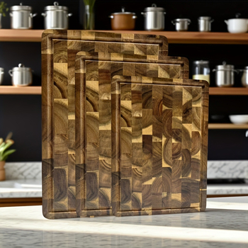 Ξύλινος δίσκος κοπής από ακακία για κουζίνα, οικιακή χρήση, στυλ αντίκα/ρετρό, κυκλοφόρησε το 2025